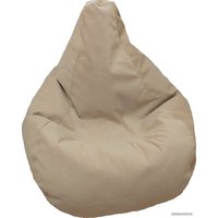 Кресло-мешок LoftyHome Груша L (велюр, капучино)