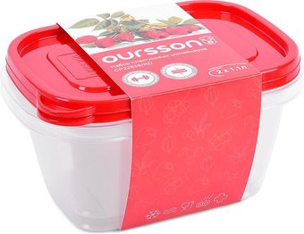 Набор контейнеров Oursson CP2283S/RD