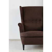 Интерьерное кресло Ikea Страндмон 904.198.85 (шифтебу коричневый)