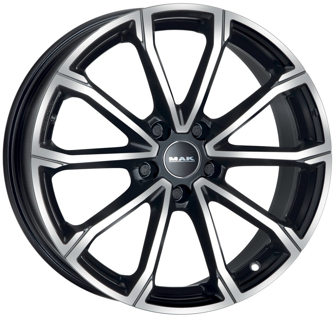 

Литые диски MAK DaVinci 16x6.5" 5x114.3мм DIA 66.1мм ET 50мм Black Mirror