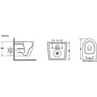 Унитаз подвесной Grossman GR-4411S (белый)