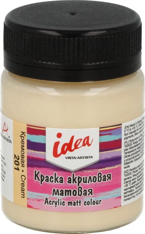 

Акриловая краска Vista-Artista idea матовый IMA-50 (50 мл, 201 кремовый/cream)