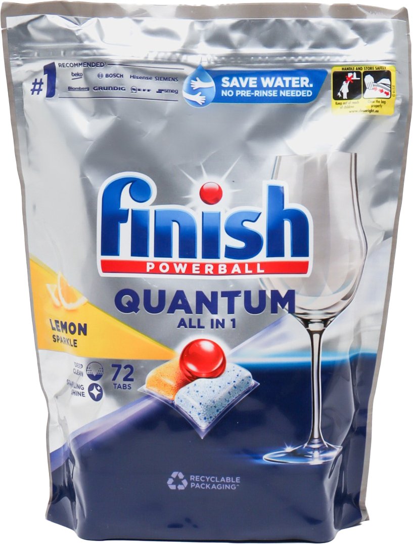 

Капсулы для посудомоечной машины Finish Powerball Quantum All in 1 Lemon (72 шт)