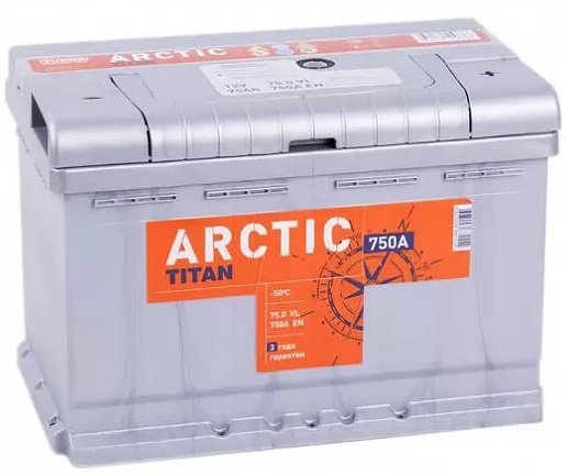 

Автомобильный аккумулятор Tubor Arctic R+ (75 А·ч)
