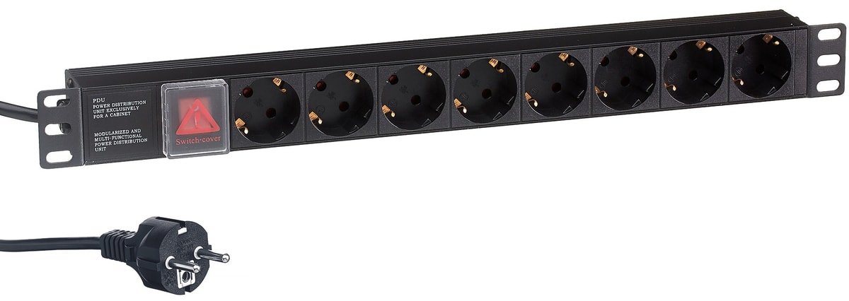 

Блок розеток ExeGate ServerPro PDU-19H804 Al-8S-EU2.5CU-SW