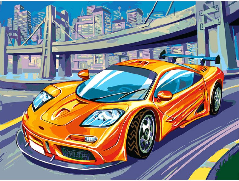 

Картина по номерам Белоснежка McLaren F1 GTR 235-AS