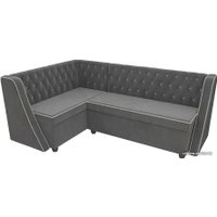 Угловой диван Лига диванов Лофт 104590 (левый, серый)