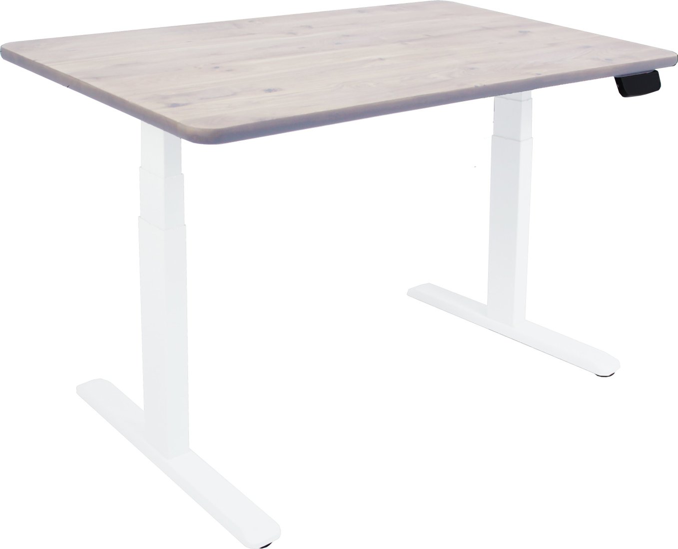 

Стол для работы стоя ErgoSmart Wooden Ergo Desk Prime 1300х750х27 мм (прямой край, дуб беленый/белый)