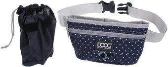 Doog Treat Pouch TP04B (синий в белый горох)