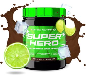 Предтренировочный комплекс Scitec Nutrition Superhero (285 г, кола-лайм)