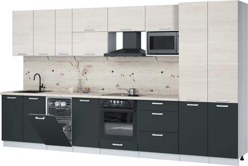 

Готовая кухня Интерлиния Мила Лайт 3.7-ПМ4 (вудлайн кремовый/антрацит/бискайская сосна)