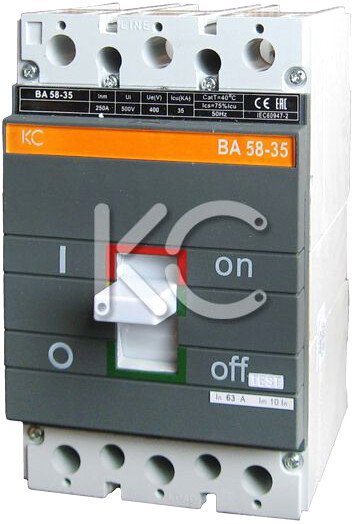 

Выключатель автоматический КС ВА 58-35 3P 250А 35кА 84116