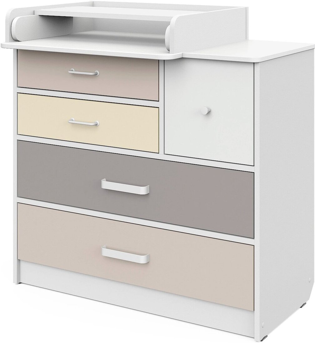 

Детский комод Атон Мебель Сириус Norman 905 ЛДСП (белый/бежевый)