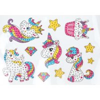 Алмазная мозаика  MultiArt Стикер Единороги STICK-UNI-129532