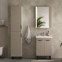 Volna Тумба с умывальником Lotty 60.2D Миранда + Миранда 60 (латте, напольная)