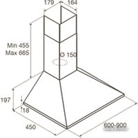 Кухонная вытяжка Jetair Gaia WH/A/60 [PRF0112627]