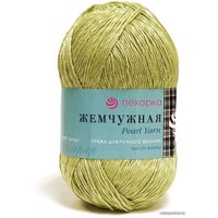 Пряжа для вязания Пехорка Жемчужная 006 100 г 425 м (зеленый)