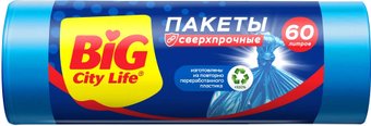 Пакеты для мусора Big City Life 60 л (10 шт, синий)