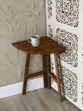 Стол Dyatel Угловой раскладной пристенный сосна (дуб)