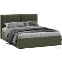 Кровать Трия Глосс универсальный тип 1 160x200 (микровелюр Jercy Deep Green)