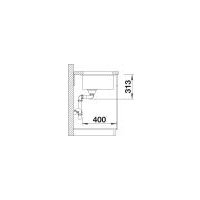 Кухонная мойка Blanco Subline 400-U Coloured Components 527786 (черный)