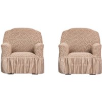 Пледы, покрывала Софатэкс Стандарт КПО-7 Венеция с оборкой 00944 (капучино)