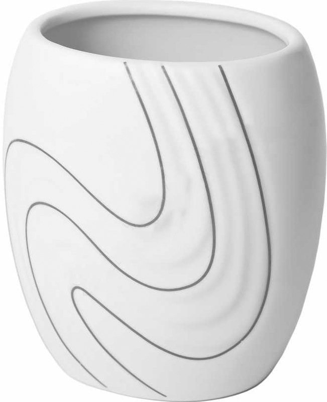 

Стакан для зубной щетки и пасты Bisk Wave 05976