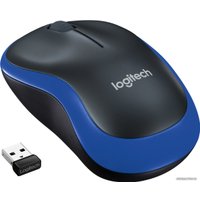 Мышь Logitech M185 (черный/синий)