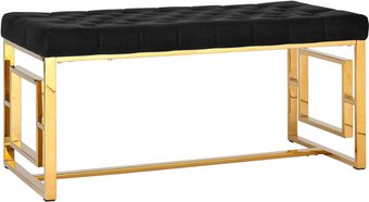Банкетка Stool Group Бруклин (вельвет черный/золото)