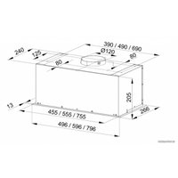Кухонная вытяжка Weissgauff Alpha 60 PB BL