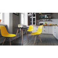 Кухонный стол LoftyHome Quince-80 Z-231KD-B-80 (черный)