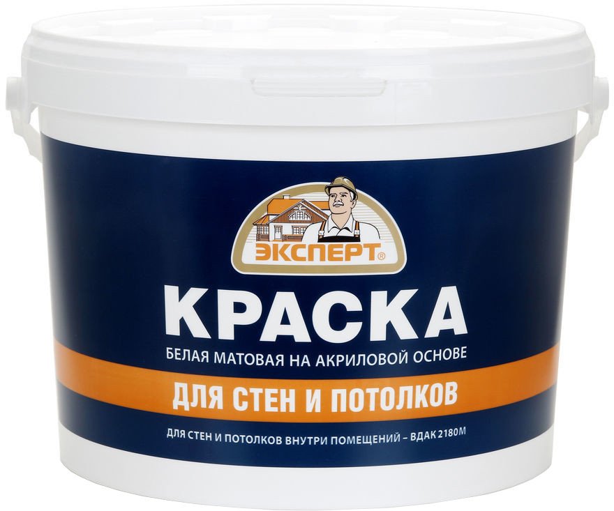 Краска Эксперт Для стен и потолков 14 кг (белый)