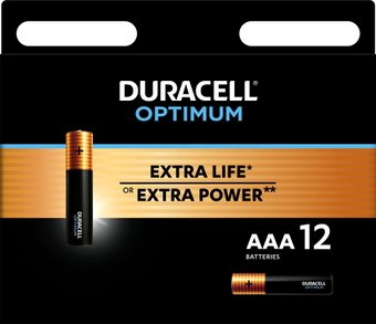 DURACELL Optimum AAA 12 шт. LR03/MX2400 12BP