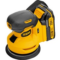 Эксцентриковая шлифмашина Denzel CROSH-20-125 (с 1-им АКБ)