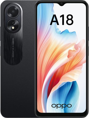Oppo A18 CPH2591 4GB/128GB международная версия (черный)