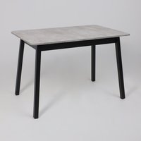Кухонный стол Мамадома Tirk radial-110 раздвижной 110-142х70 (серый сланец/черный)
