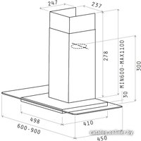 Кухонная вытяжка Elica FLAT GLASS IX/A/60