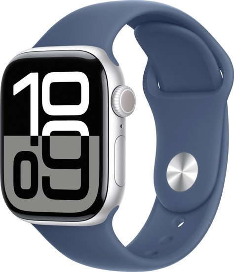 Apple Watch Series 10 42 мм (, srebrny/niebieski, /L)