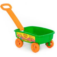 Тележка для песочницы Полесье Оранжевая корова с ручкой 83934