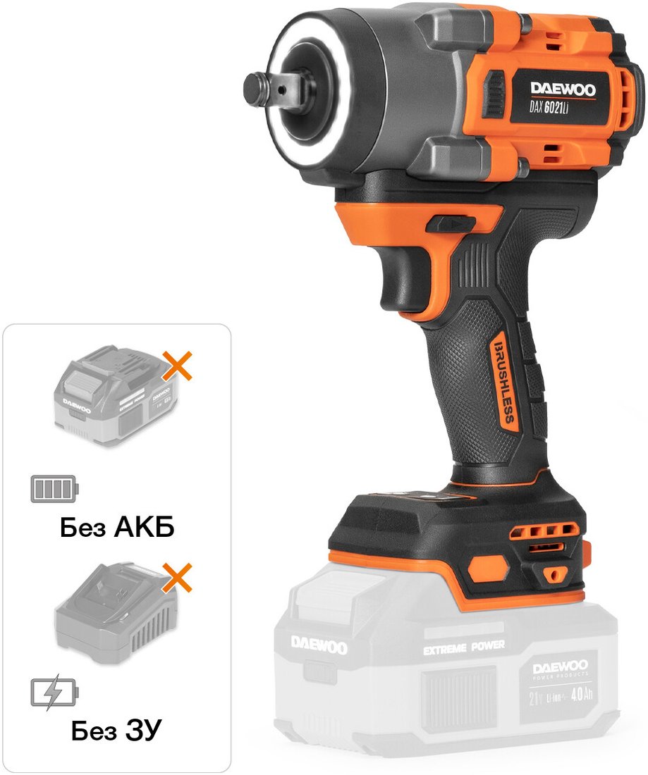 

Гайковерт Daewoo Power DAX 6021Li (без АКБ)