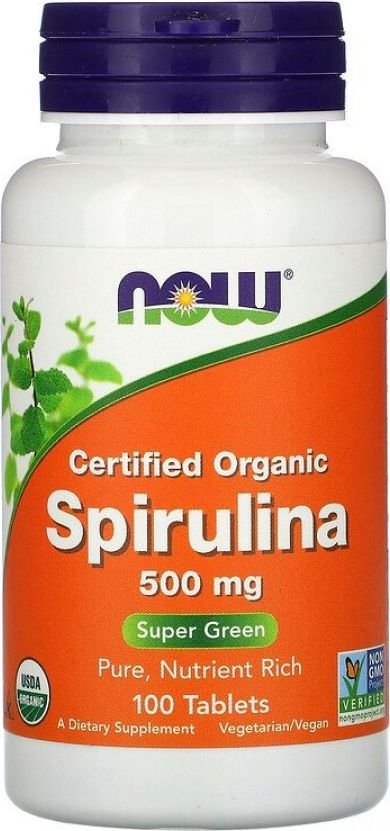 

БАД Now Foods ORG Spirulina 500 мг (100 таблеток)