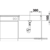 Кухонная мойка Blanco Zerox 700-IF/A Durinox (с клапаном-автоматом)