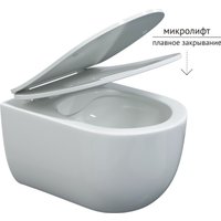 Унитаз подвесной Berges Wasserhaus Ventas Black Rimless + Visam Slim 525 EX-043324 (с сиденьем)