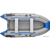 Моторно-гребная лодка Roger Boat Trofey 2900 (без киля, серый/синий)