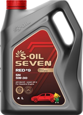 Моторное масло S-OIL SEVEN RED #9 SN 5W-30 4л