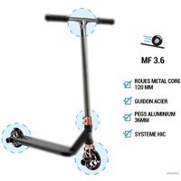 Трюковый самокат Oxelo MF 3.6 V5 (черный)