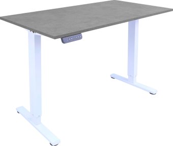 Стол ErgoSmart Electric Desk Light 1380х800х18 мм (бетон Чикаго/белый)