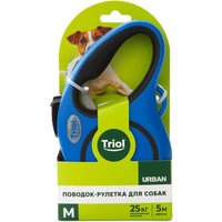 Поводок-рулетка Triol Urban 11121010 (M, 5м лента, синий)
