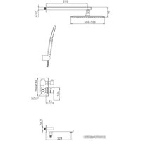 Душевая система  Gappo G7199-20