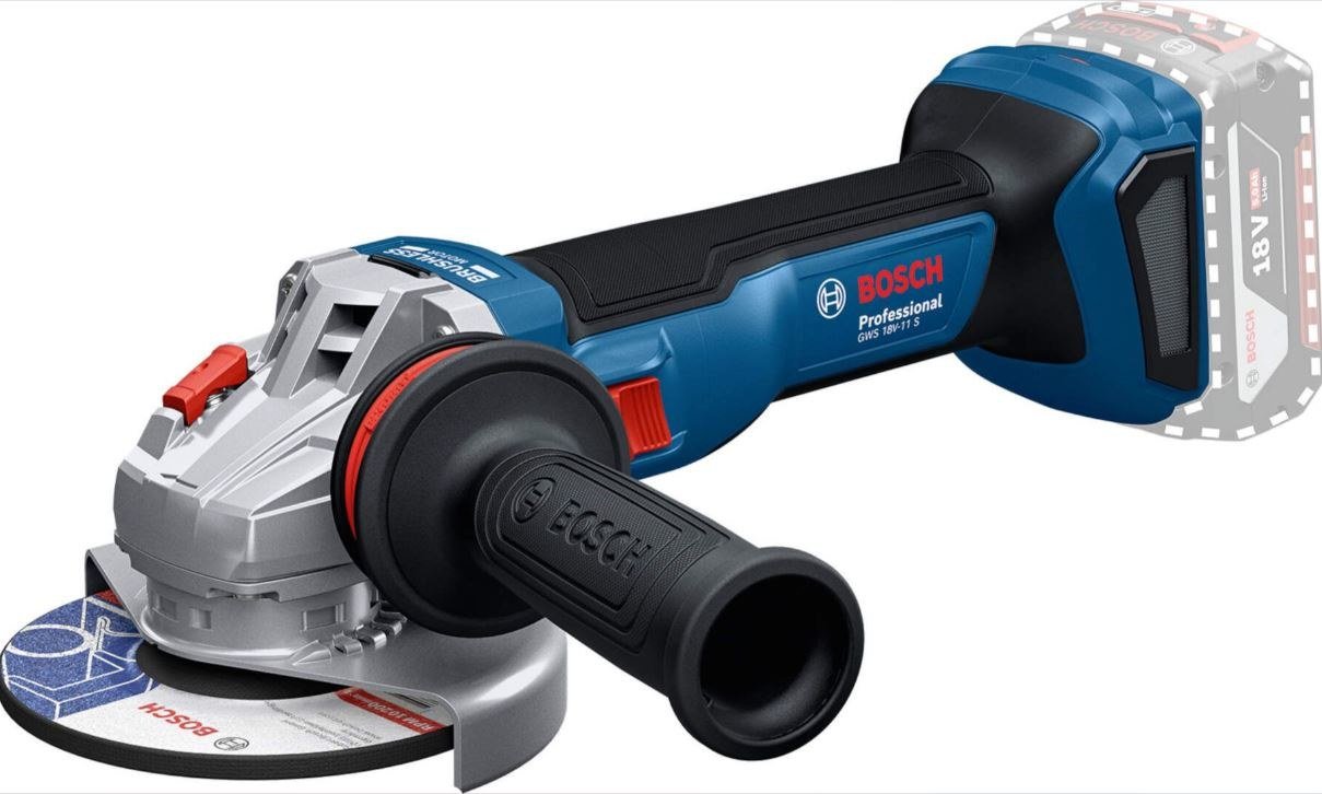 

Угловая шлифмашина Bosch GWS 18V-11 S Professional 06019N4000 (без АКБ)